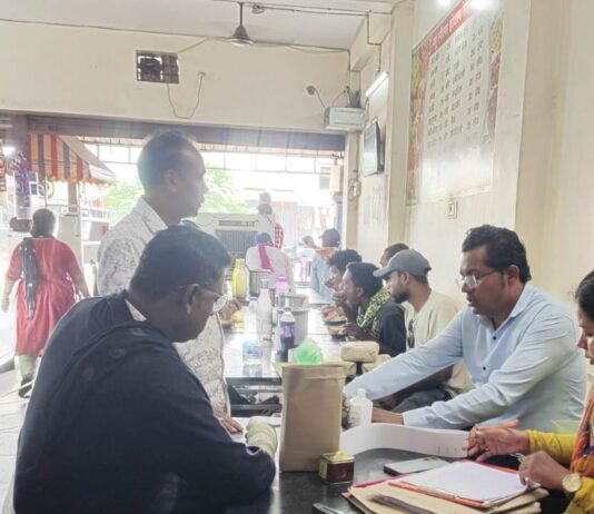 राजनांदगांव: खाद्य सुरक्षा विभाग की टीम द्वारा की जा रही कार्रवाई…