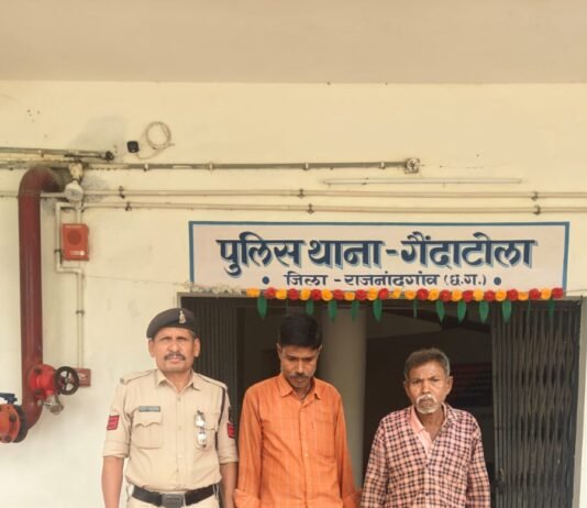 राजनांदगांव: घर में घुसकर मारपीट करने वाले पिता-पुत्र गिरफ्तार…