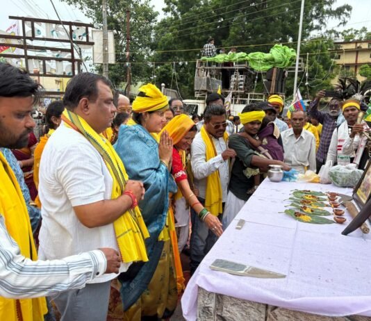 विश्व आदिवासी दिवस समारोह में शामिल हुईं विधायक हर्षिता स्वामी बघेल…