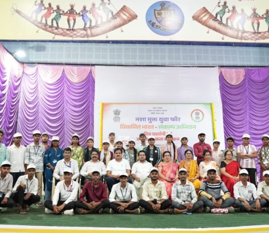 राजनांदगांव के युवाओं ने नशे के खिलाफ लिया संकल्प, राष्ट्र निर्माण में योगदान का दिया संदेश…