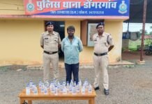 राजनांदगांव: शुष्क दिवस पर अवैध शराब के खिलाफ,डोंगरगांव पुलिस की कार्रवाई, 32 पौवा जब्त…