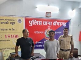डोंगरगढ़ में अवैध शराब परिवहन पर पुलिस की कार्रवाई, दो आरोपी गिरफ्तार…