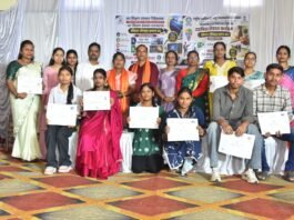 राजनांदगांव: उद्यमिता एवं कौशल प्रशिक्षण कार्यक्रम का भव्य प्रमाण पत्र वितरण समारोह संपन्न, सांसद संतोष पांडेय ने प्रशिक्षणार्थियों को किया प्रेरित…