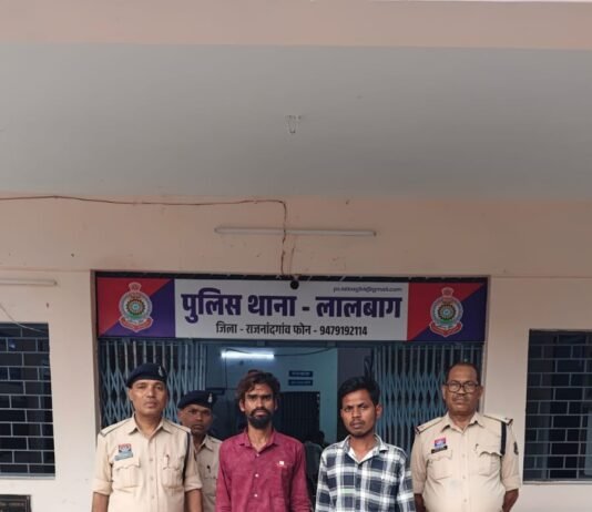 राजनांदगांव: मारपीट कर ₹250 लूटे, मोबाइल तोड़ा और घर में की तोड़फोड़, लालबाग पुलिस ने दो आरोपियों को दबोचा…