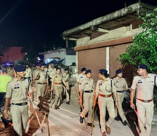 राजनांदगांव: त्योहारों से पहले अलर्ट मोड पर राजनांदगांव पुलिस, डोंगरगढ़ में 150 जवानों ने किया कॉम्बिंग गश्त…