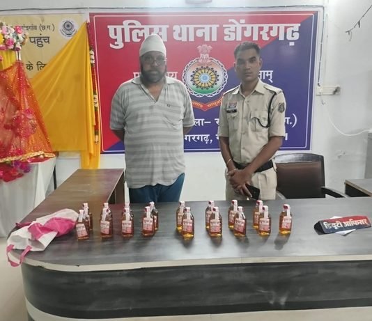 राजनांदगांव: खैरागढ़ रोड किनारे अवैध शराब बेचते आरोपी गिरफ्तार, 17 पौवा शराब जब्त…