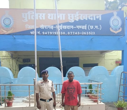 खैरागढ़ : 7.2 लीटर देशी शराब के साथ आरोपी गिरफ्तार…