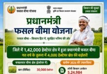 राजनांदगांव: प्रधानमंत्री फसल बीमा योजना में जिले ने हासिल की बेहतर प्रगति…