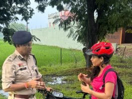 साइकिलिस्ट और पर्वतारोही समीरा खान से आईजी अजय यादव, भा.पु.से. ने की आत्मीय भेंट…