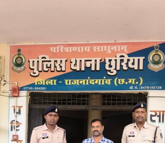 राजनांदगांव :नौकरी का झांसा देकर चार साल तक शोषण का आरोप, छुरिया पुलिस ने आरोपी को किया गिरफ्तार…