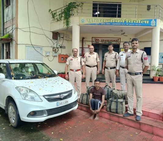 राजनांदगांव: चिचोला में अवैध शराब परिवहन पर पुलिस की कार्रवाई, 99 बल्क लीटर शराब के साथ आरोपी गिरफ्तार…