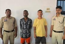 राजनांदगांव: गणेश पंडाल में विवाद कर रहे दो बदमाशों पर चिखली पुलिस की कार्रवाई…