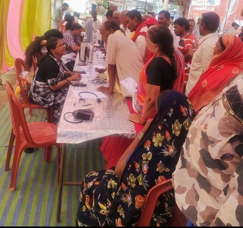 राजनांदगाव : ग्राम रायतापायली एवं गहिराभेड़ी में नि:शुल्क आयुष स्वास्थ्य शिविर का हुआ आयोजन…