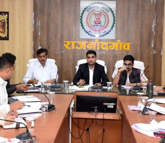 राजनांदगांव: कलेक्टर ने साप्ताहिक समय-सीमा बैठक में विभागीय कार्यों की समीक्षा की…