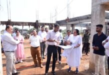 राजनांदगांव: लोक निर्माण विभाग के सचिव ने निर्माणाधीन कॉलेज भवन का किया निरीक्षण…
