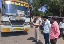 राजनांदगांव: सड़क सुरक्षा के मद्देनजर यात्री बसों की सघन जांच…