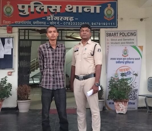 राजनांदगांव: नवरात्रि मेले में धक्का लगने की बात पर मारपीट, एक और आरोपी गिरफ्तार…