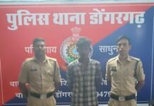 राजनांदगांव : डोंगरगढ़ में अवैध शराब बिक्री करते एक आरोपी गिरफ्तार, 28 पौवा देशी शराब जब्त…